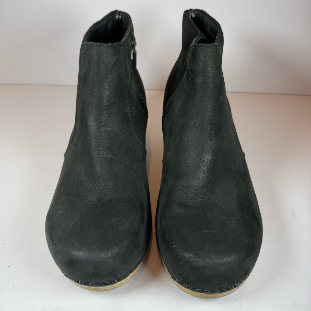 Dansko Women's Maria Black Leather Milled Nubuck Size EU 40‎ 9.5-10